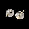 Natural Quartz Crystal Round Pendants G-H318-01G-A-06-2