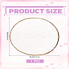 1Pc Round Glass Coaster AJEW-LP0006-86A-2