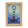 Yoga Gemstone Chakra Picture Frame Stand DJEW-F021-05E-1