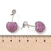 Cherry Brass Micro Pave Cubic Zirconia Stud Earrings EJEW-M077-12P-02-3