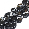 Natural Black Agate Beads Strands G-L544-011B-1