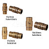 Brass Locking Tube Magnetic Clasps KK-SC0001-11-2