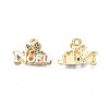 Rack Plating Alloy Enamel Pendants LS-ENAM-N055-140-3