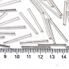 Electroplate Glass Bugle Beads SEED-S043-02B-02-3