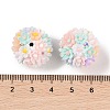 Handmade Luminous Polymer Clay Rhinestone Fancy Beads CLAY-H003-04A-4