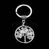 Natural Quartz Crystal Keychain KEYC-E023-03G-2