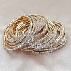 Brass Rhinestone Tennis Bracelets WG6EB7A-04-1