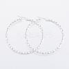 304 Stainless Steel Big Hoop Earrings EJEW-H327-03F-1