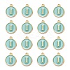 Golden Plated Alloy Enamel Charms X-ENAM-S118-05I-2