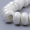 Glazed Porcelain Rondelle Beads PORC-Q219-13x9-F26-3