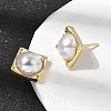 Brass Stud Earring EJEW-H180-02G-2