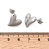 6 Pairs 304 Stainless Steel Stud Earrings EJEW-P340-01P-5