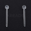 Plastic Tiny Ball Stud Earrings EJEW-N022-01A-1