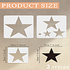 2Pcs Plastic Drawing Painting Stencils Templates DIY-WH0732-053-2