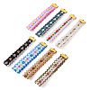 8Pcs 8 Colors  Ethnic Style Polyester Jacquard Flower Pendant Decorations FIND-TA0004-53-2