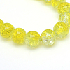 Baking Paint Crackle Glass Beads Strands X-CCG-S001-6mm-04-3