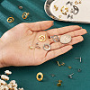 48Pcs 12 Styles 201 Stainless Steel Stud Earring Findings EJEW-TA0001-06-6