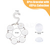 8Pcs Round 304 Stainless Steel Cabochon Setting Bracelets BJEW-AB00019-2