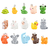 10Pcs 5 Styles Opaque Resin Pendants RESI-YW0004-22A-2
