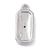 Brass Micro Pave Cubic Zirconia Charms ZIRC-I054-12P-05-3