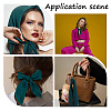 Imitated Silk Fabric Scarf for Women Girls AJEW-WH20006-114C-4
