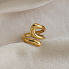 Irregular 304 Stainless Steel Cuff Open Rings for Women TO5152-4