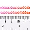 Gradient Color Baking Paint Glass Bead Strands X-DGLA-A039-T2mm-A04-5