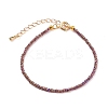 Faceted Electroplate Glass Beaded Bracelets BJEW-JB05693-03-1