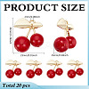 20Pcs Resin Imitation Fruit Pendants KK-ME0003-45-2