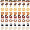 64Pcs 8 Styles Play Food Theme Opaque Resin Decoden Cabochons RESI-SC0005-87-1