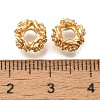 Brass Micro Pave Cubic Zirconia Beads KK-Q001-18G-2