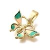 Brass Enamel Charms KK-P336-24G-02-2