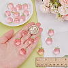 40Pcs Transparent Acrylic Pendants MACR-WR0001-05B-3