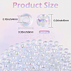 500Pcs UV Plating Acrylic Beads OACR-SP0001-85B-2
