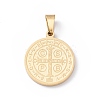 Ion Plating(IP) 304 Stainless Steel Pendants STAS-C057-01G-2