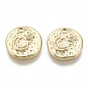 Brass Micro Pave Cubic Zirconia Charms KK-R136-042-NF-1