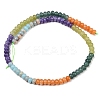 Dyed Natural White Jade & Synthetic Shoushan Stone Beads Strands G-Z135-C12-4