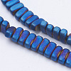 Electroplate Non-magnetic Synthetic Hematite Beads Strands G-J382-2x4x2mm-A04-F-2