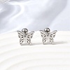 304 Stainless Steel Nose Bone Rings STAS-B126-14P-01-3