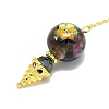 Round Resin Dowsing Pendulum Big Pendants G-C117-01G-12-2
