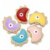 Eco-Friendly Alloy Enamel Pendants ENAM-N050-26-NR-1