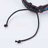 Adjustable Unisex Cowhide Cord Bracelets BJEW-F300-02-3