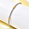 304 Stainless Steel Box Chain Bracelets for Women BJEW-C091-03C-GP-3