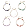 Natural Gemstone Chip Beaded Bracelets for Women BJEW-JB13350-2