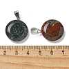 Natural Indian Agate Pendants G-B127-14P-06-3