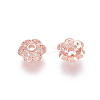 Brass Micro Pave Cubic Zirconia Fancy Bead Caps LS-ZIRC-K080-05RG-1