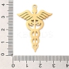 304 Stainless Steel Snake Pendants STAS-S150-02G-3