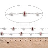 Handmade ABS Imitation Pearl & Rhinestone Round Chains CHS-L028-03P-02-2