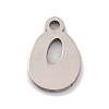 Non-Tarnish 201 Stainless Steel Charms STAS-U016-01P-O-1