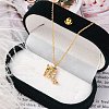 925 Sterling Silver Colorful Cubic Zirconia Constellation Pendant Cable Chain Necklaces for Women STER-R009-01G-07-1